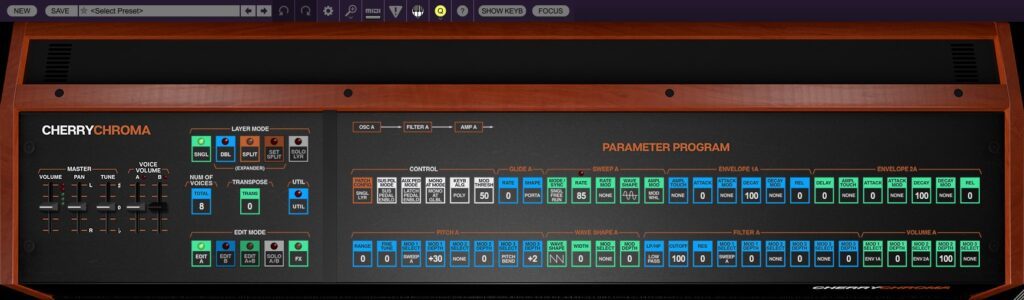 CHERRY AUDIO CHROMA - ausgeblendetes Keyboard