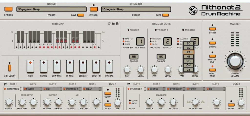 D16 GROUP NITHONAT 2 – Triggers und MIDI View