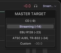 ARTURIA BUS PEAK - Loudness Target