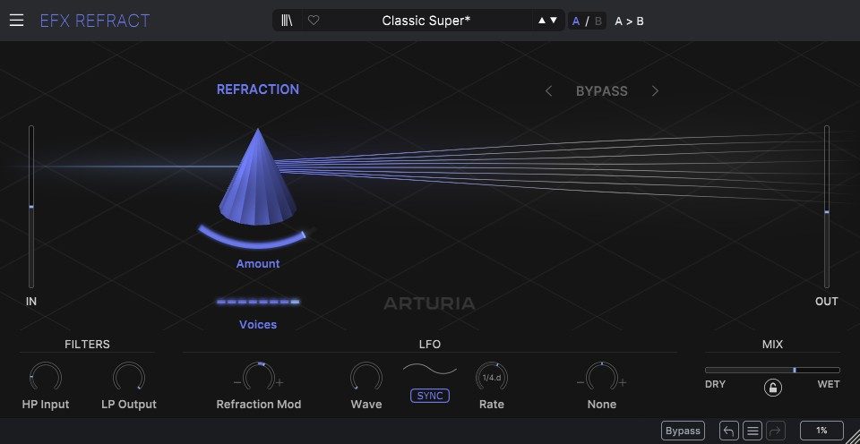 ARTURIA EFX REFRACT - Refraction-Sektion