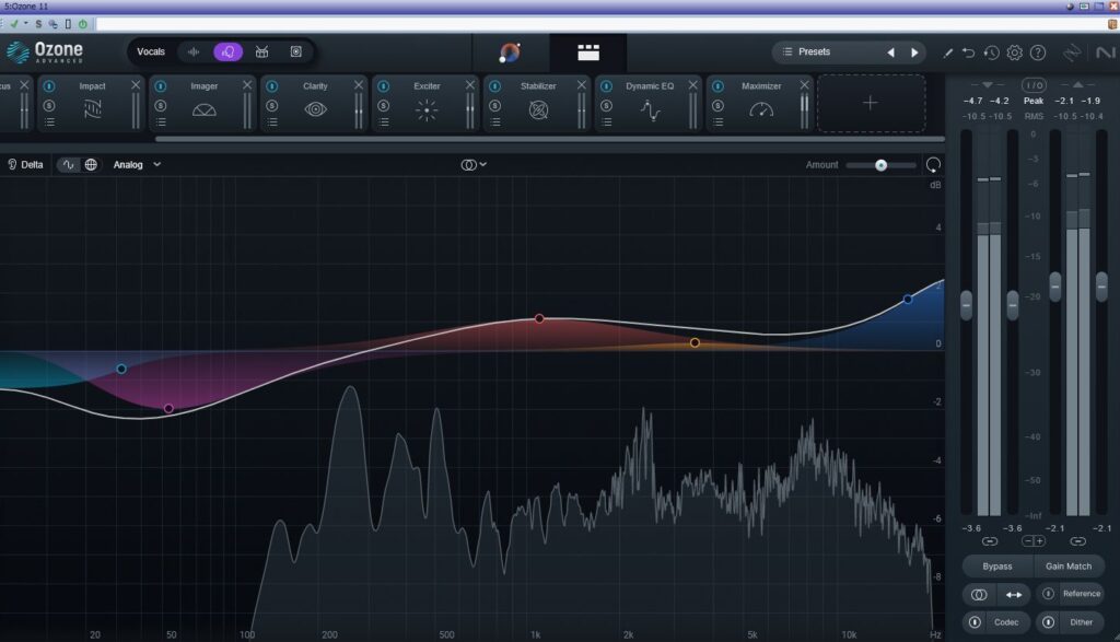 
iZotope OZONE 11 Vocals bearbeiten