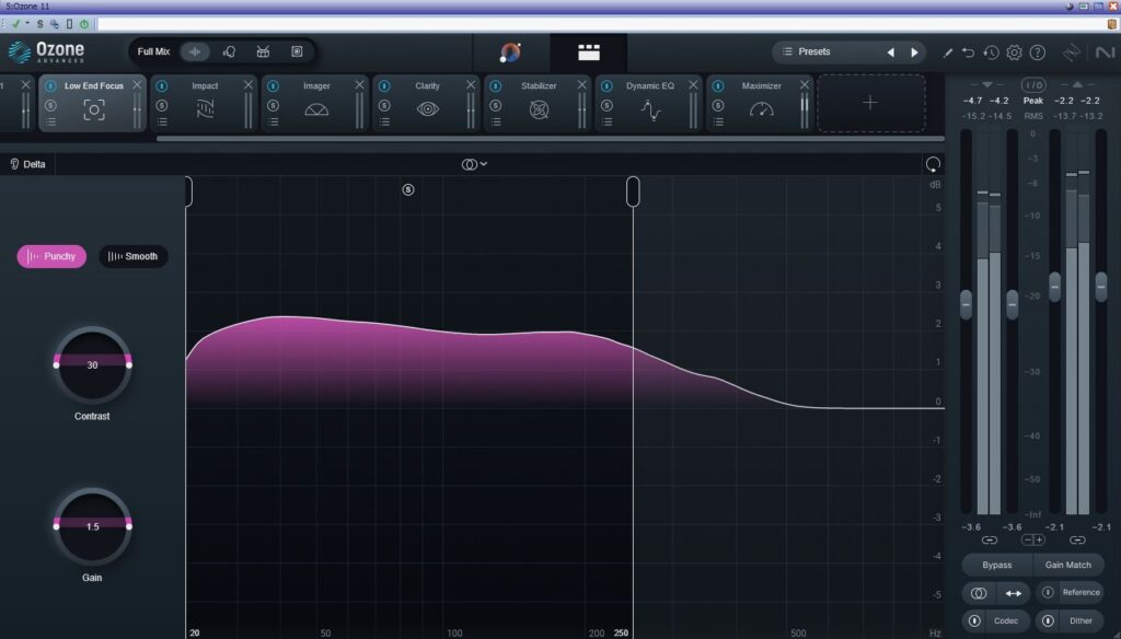 iZotope OZONE 11 Modul Low End Focus