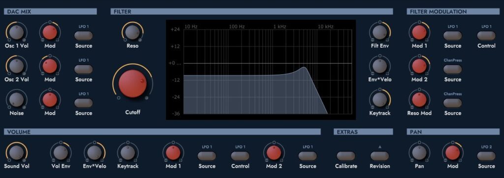 WALDORF MICROWAVE 1 Plugin - Filter Page