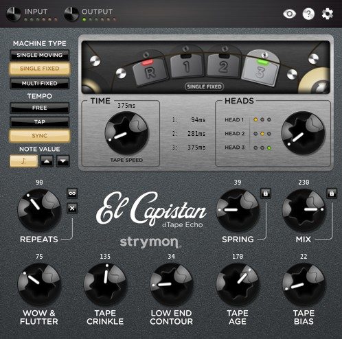 STRYMON EL CAPISTAN - Machine Type: Single Fixed